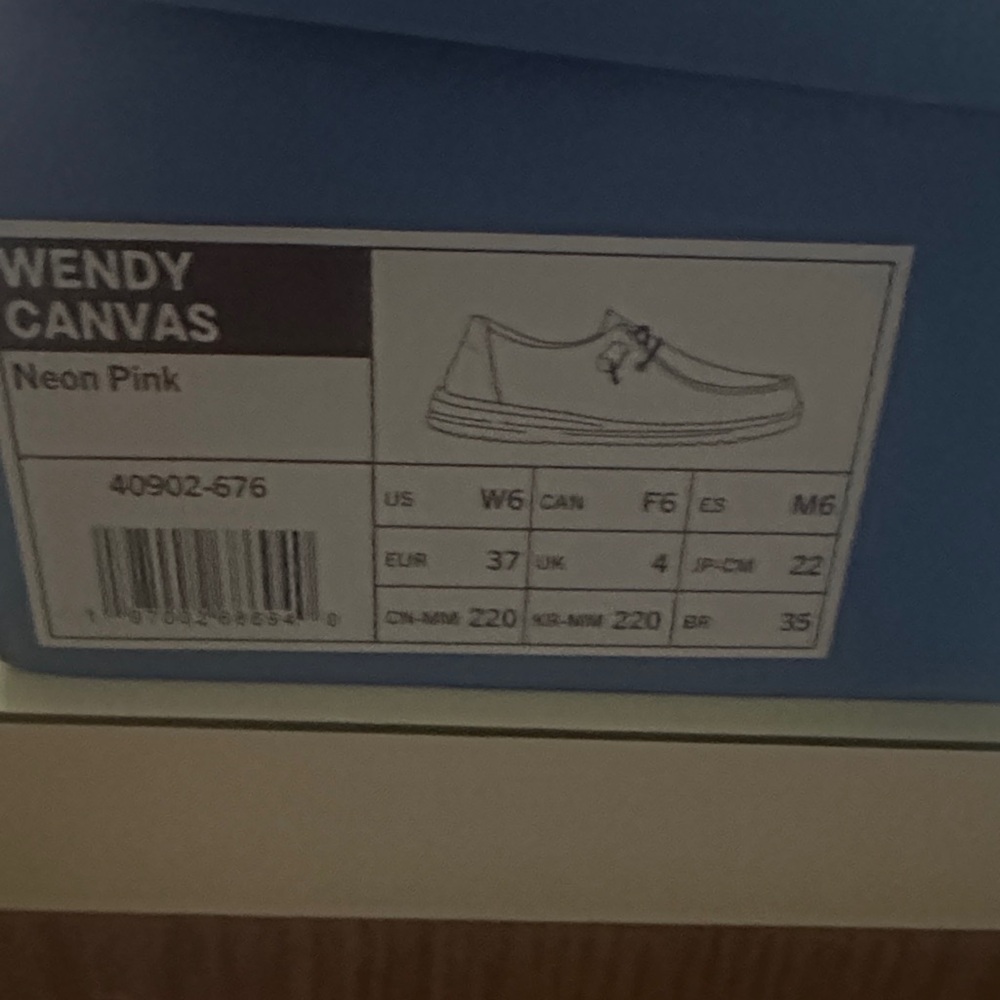 Hey Dude Bright Pink Canvas Shoes - Picture 4 of 4